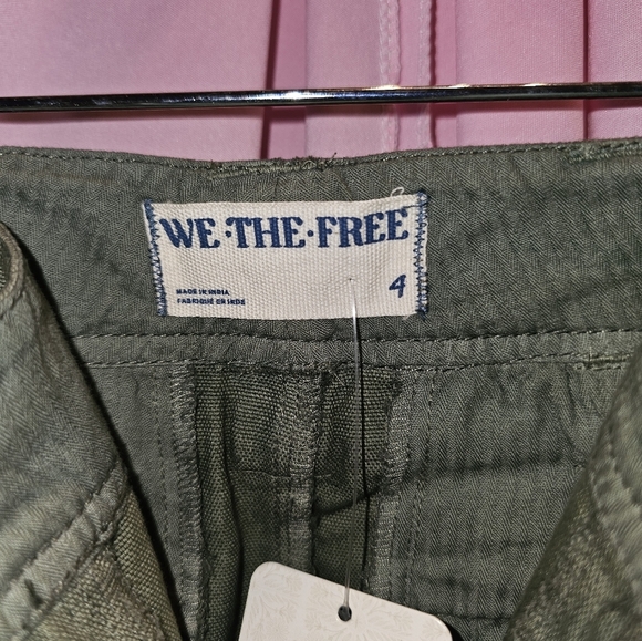We The Free Embroidered Women's Jeans - Green and Pink - Picture 2 of 5
